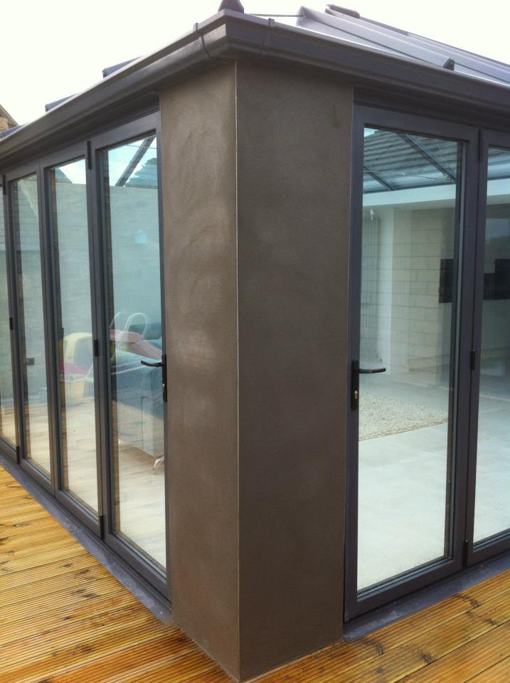 553979_439073412823652_636468373_n Plastered wall of conservatory