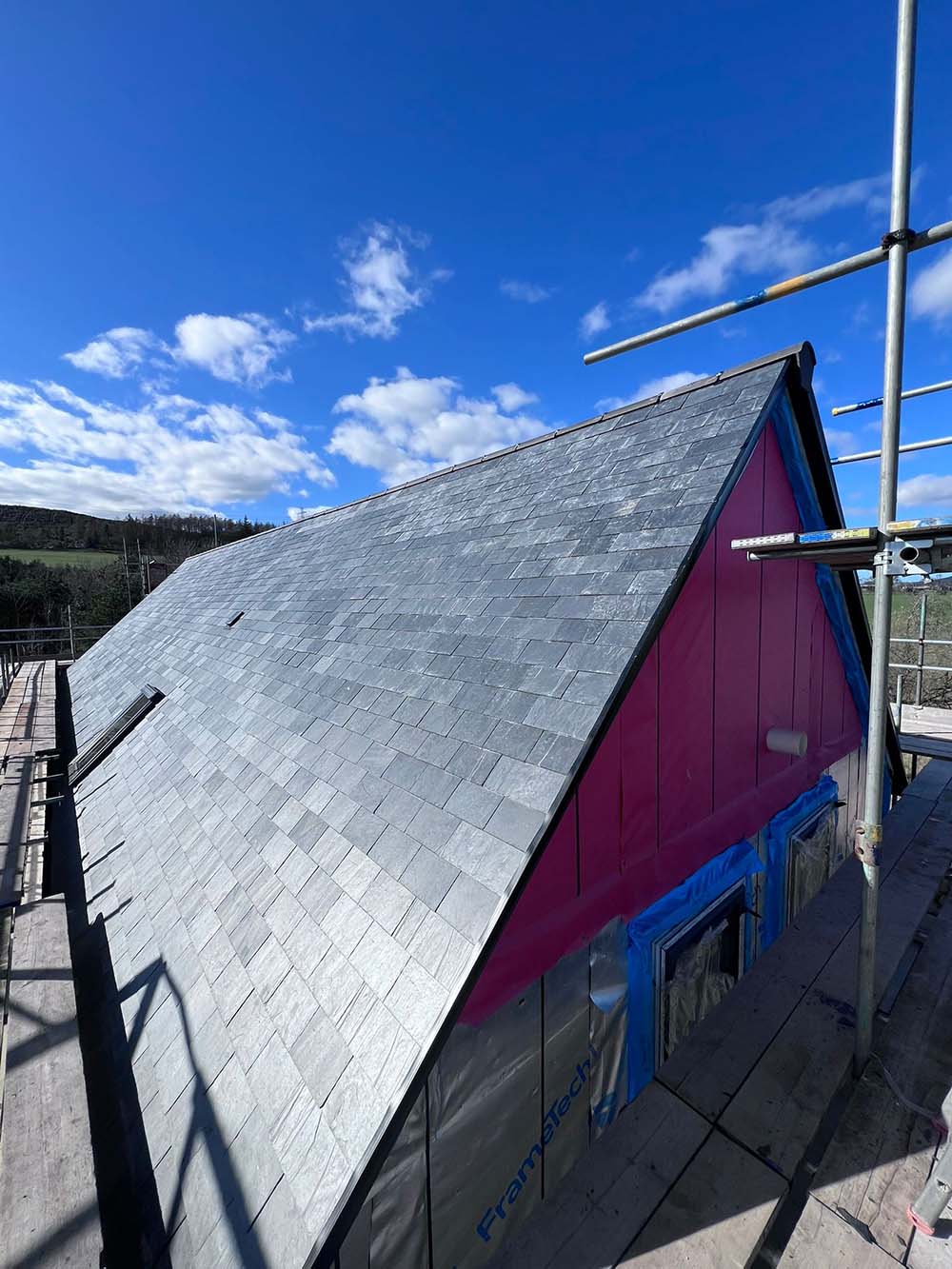 sloped roof structure