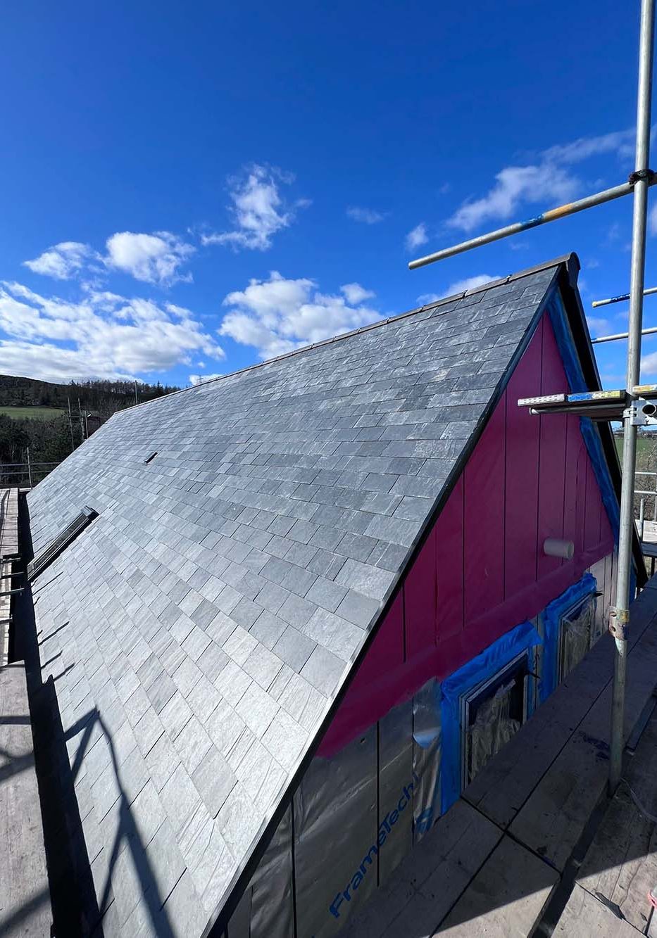 sloped roof structure